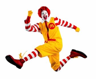 Mcdonald's Cosplay Costume Halloween Carnival Adult (Color: clothing + wig, size: XL)